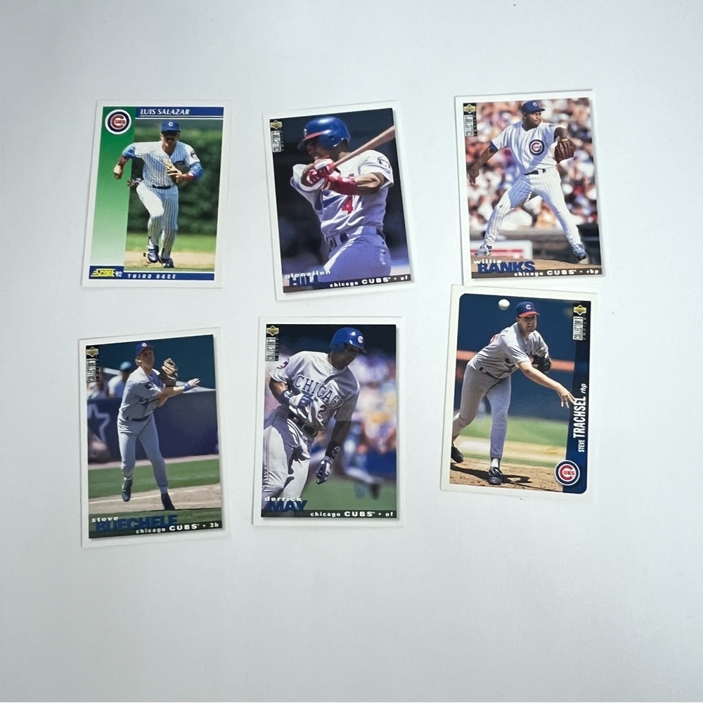 early 90s baseball trading cards‎ chicago cubs players memorabilia crafts